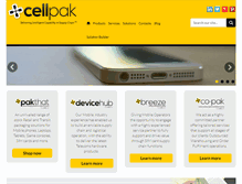 Tablet Screenshot of cellpaksolutions.com